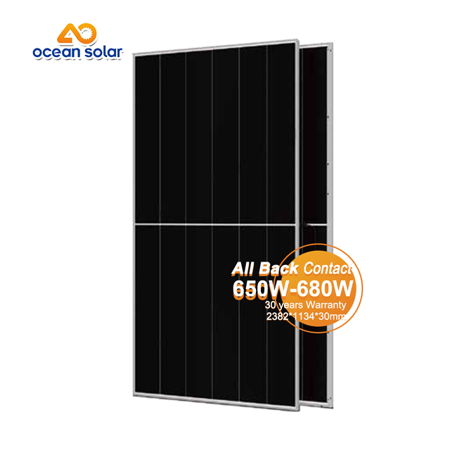 Painel solar de contato traseiro 650W-680W
